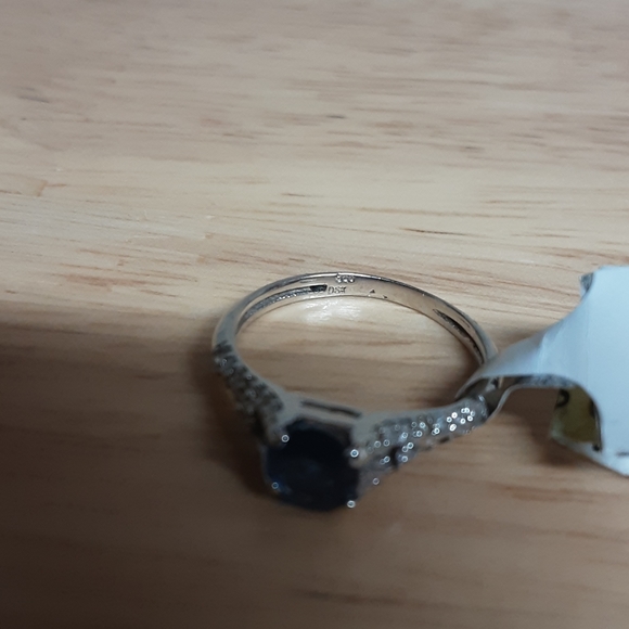 #465~14K GOLD Blue Sapphire with appraisal - Picture 3 of 4